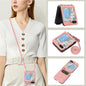 Horizontal Flip Leather Phone Case with Long Lanyard, For Samsung Galaxy Z Fold5, For Samsung Galaxy Z Flip5