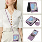 Horizontal Flip Leather Phone Case with Long Lanyard, For Samsung Galaxy Z Fold5, For Samsung Galaxy Z Flip5