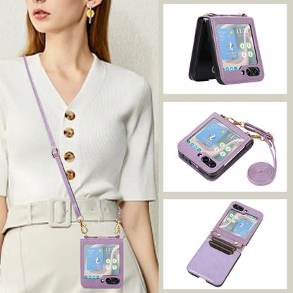 Card Slot Crossbody Folding Leather Phone Case