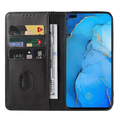 Magnetic Closure Leather Phone Case, For OPPO Reno3