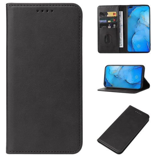 Magnetic Closure Leather Phone Case, For OPPO Reno3