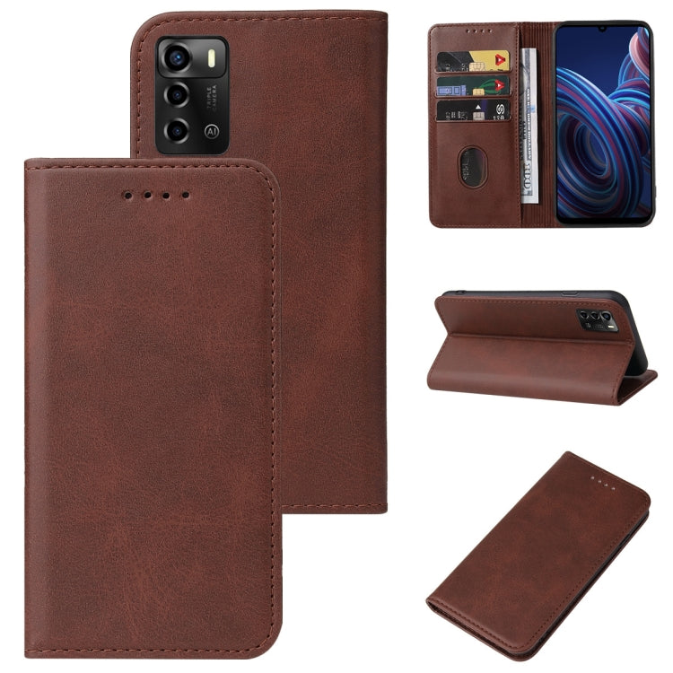 Magnetic Closure Leather Phone Case, For ZTE Blade A54, For ZTE Blade A73 5G, For ZTE Blade V50 Vita, For ZTE Avid 589 / Z5158, For ZTE Blade A72 4G / V40 Vita