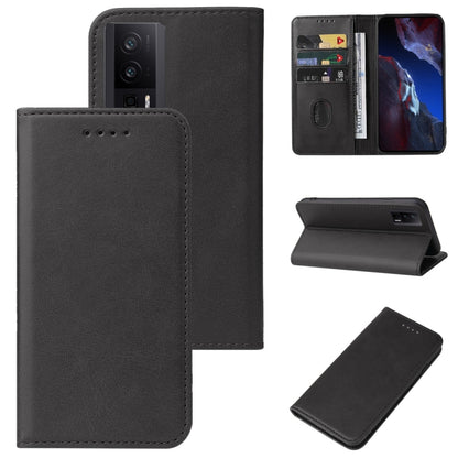Magnetic Closure Leather Phone Case, For Xiaomi Poco M6 Pro 5G, For Xiaomi Redmi 12 5G, For Xiaomi Redmi Note 12R, For Xiaomi 13T / 13T Pro, For Xiaomi Redmi 12 4G, For Xiaomi Poco F5 Pro, For Xiaomi Redmi Note 12S