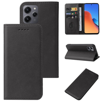 Magnetic Closure Leather Phone Case, For Xiaomi Poco M6 Pro 5G, For Xiaomi Redmi 12 5G, For Xiaomi Redmi Note 12R, For Xiaomi 13T / 13T Pro, For Xiaomi Redmi 12 4G, For Xiaomi Poco F5 Pro, For Xiaomi Redmi Note 12S