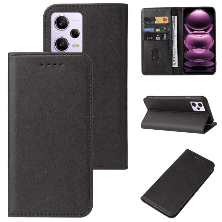 Magnetic Closure Leather Phone Case, For Xiaomi Redmi A2+, For Xiaomi Redmi Note 12 Pro 5G Global, For Xiaomi Poco X5 Pro, For Xiaomi Redmi 11A / 12C, For Xiaomi 13 Lite, For Xiaomi 12 Pro, For Xiaomi 12, For Xiaomi Redmi Note 10 Lite