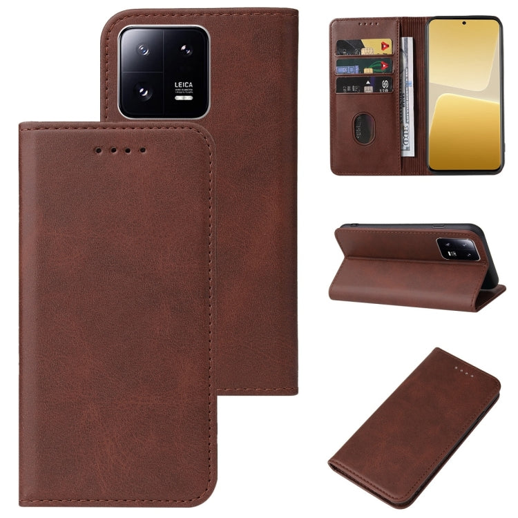 Magnetic Closure Leather Phone Case, For Xiaomi Poco M6 Pro 5G, For Xiaomi Redmi 12 5G, For Xiaomi Redmi Note 12R, For Xiaomi 13T / 13T Pro, For Xiaomi Redmi 12 4G, For Xiaomi Poco F5 Pro, For Xiaomi Redmi Note 12S