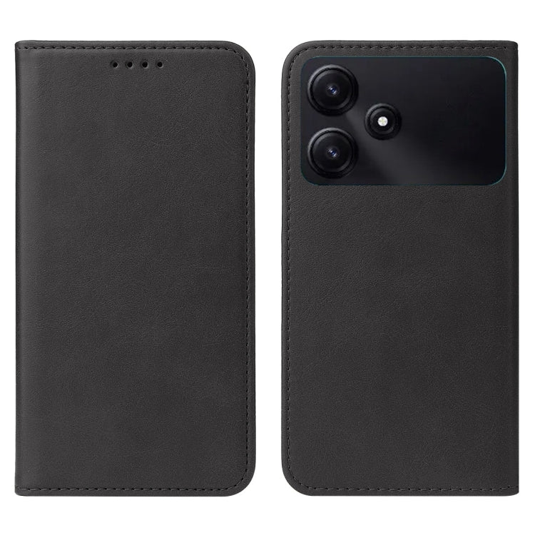 Magnetic Closure Leather Phone Case, For Xiaomi Poco M6 Pro 5G, For Xiaomi Redmi 12 5G, For Xiaomi Redmi Note 12R, For Xiaomi 13T / 13T Pro, For Xiaomi Redmi 12 4G, For Xiaomi Poco F5 Pro, For Xiaomi Redmi Note 12S