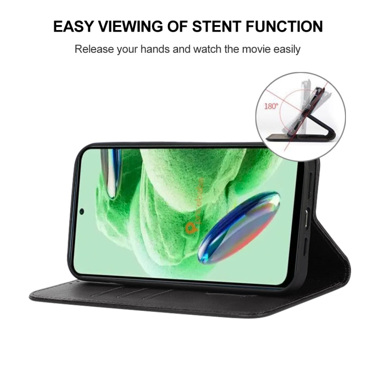 Magnetic Closure Leather Phone Case, For Xiaomi Poco M6 Pro 5G, For Xiaomi Redmi 12 5G, For Xiaomi Redmi Note 12R, For Xiaomi 13T / 13T Pro, For Xiaomi Redmi 12 4G, For Xiaomi Poco F5 Pro, For Xiaomi Redmi Note 12S