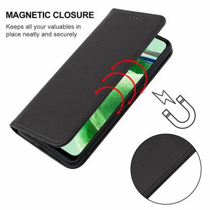 Magnetic Closure Leather Phone Case, For Xiaomi Poco M6 Pro 5G, For Xiaomi Redmi 12 5G, For Xiaomi Redmi Note 12R, For Xiaomi 13T / 13T Pro, For Xiaomi Redmi 12 4G, For Xiaomi Poco F5 Pro, For Xiaomi Redmi Note 12S
