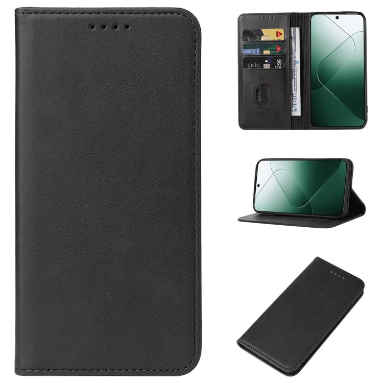 Magnetic Closure Leather Phone Case, For Xiaomi 14 Ultra, For Xiaomi Poco C65 / Redmi 13C, For Xiaomi 14 Pro, For Xiaomi 14, For Xiaomi Redmi Note 13 5G, For Xiaomi Redmi Note 13 Pro+, For Xiaomi Redmi Note 13 Pro 5G
