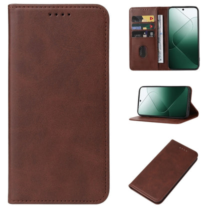 Magnetic Closure Leather Phone Case, For Xiaomi 14 Ultra, For Xiaomi Poco C65 / Redmi 13C, For Xiaomi 14 Pro, For Xiaomi 14, For Xiaomi Redmi Note 13 5G, For Xiaomi Redmi Note 13 Pro+, For Xiaomi Redmi Note 13 Pro 5G