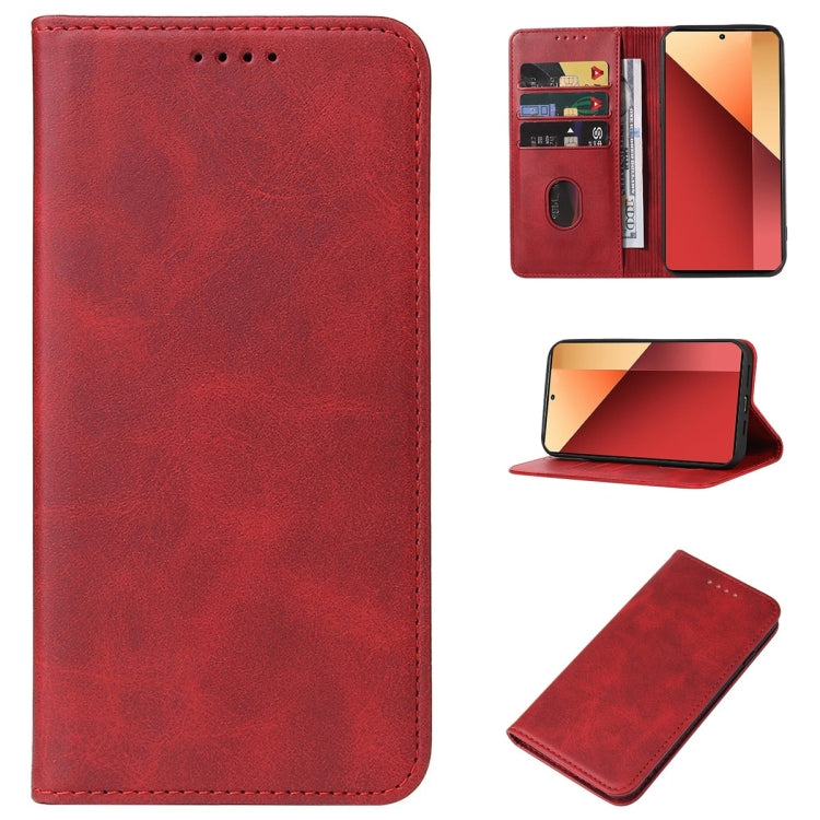 Magnetic Closure Leather Phone Case, For Xiaomi Civi 4 Pro, For Xiaomi Poco M6 Pro 4G, For Xiaomi Redmi Note 13 Pro 4G, For Xiaomi Redmi A3, For Xiaomi Redmi Note 13 4G, For Xiaomi Redmi K70E, For Xiaomi Redmi Note 13R Pro