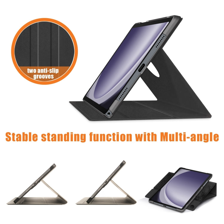 360 Rotation Stand Smart Leather Tablet Case