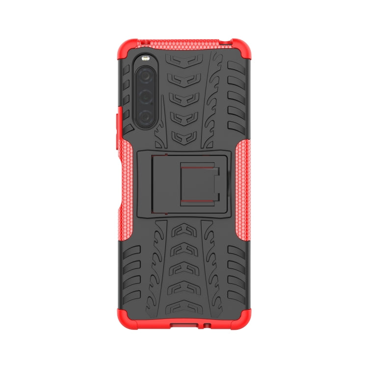 Tire Texture TPU + PC Phone Case with Holder