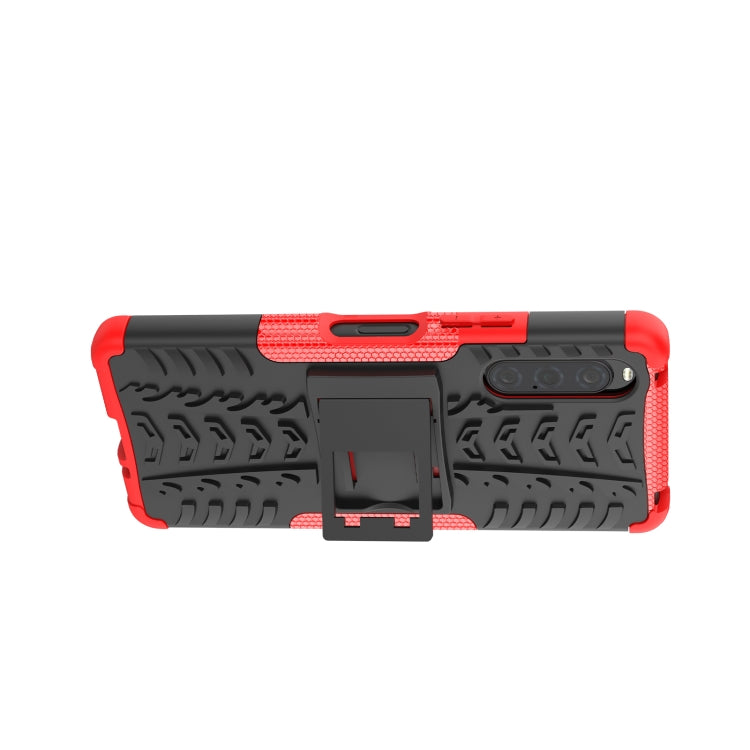 Tire Texture TPU + PC Phone Case with Holder