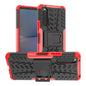 Tire Texture TPU + PC Phone Case with Holder, For Sony Xperia 10 V