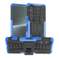 Tire Texture TPU + PC Phone Case with Holder