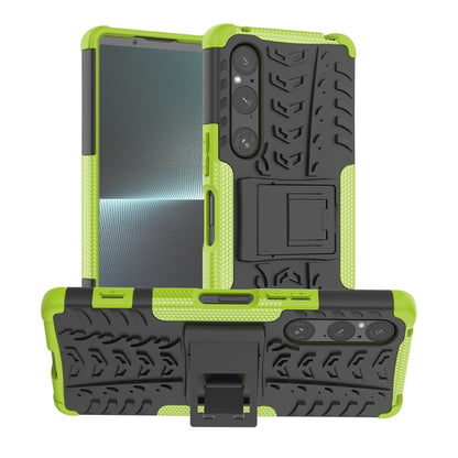 Tire Texture TPU + PC Phone Case with Holder