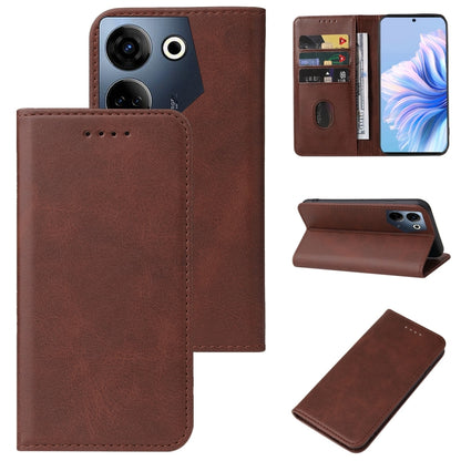 Magnetic Closure Leather Phone Case, For Tecno Camon 30 4G/5G, For Tecno Pova 5 Pro, For Tecno Pova Neo 3, For Tecno Camon 20 Pro 4G, For Tecno Spark 10, For Tecno Spark 10 Pro