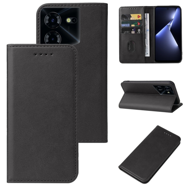 Magnetic Closure Leather Phone Case, For Tecno Camon 30 4G/5G, For Tecno Pova 5 Pro, For Tecno Pova Neo 3, For Tecno Camon 20 Pro 4G, For Tecno Spark 10, For Tecno Spark 10 Pro