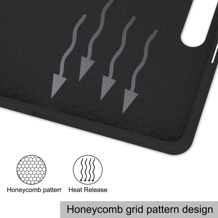 3-Fold Pure Color TPU Smart Leather Tablet Case with Pen Slot