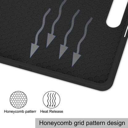 3-Fold Pure Color TPU Smart Leather Tablet Case with Pen Slot