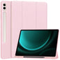 3-Fold Pure Color TPU Smart Leather Tablet Case with Pen Slot, For Samsung Galaxy Tab S9 FE / S10 FE, For Samsung Galaxy Tab S10 FE+, For Samsung Galaxy Tab S9 FE+ / S10+, For Samsung Galaxy Tab S9