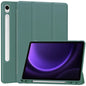 3-Fold Pure Color TPU Smart Leather Tablet Case with Pen Slot, For Samsung Galaxy Tab S9 FE / S10 FE, For Samsung Galaxy Tab S10 FE+, For Samsung Galaxy Tab S9 FE+ / S10+, For Samsung Galaxy Tab S9