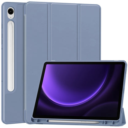 3-Fold Pure Color TPU Smart Leather Tablet Case with Pen Slot, For Samsung Galaxy Tab S9 FE / S10 FE, For Samsung Galaxy Tab S10 FE+, For Samsung Galaxy Tab S9 FE+ / S10+, For Samsung Galaxy Tab S9