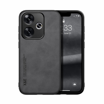 Skin Feel Magnetic Leather Back Phone Case, For Xiaomi Redmi Turbo 3, For Xiaomi Redmi Note 13 Pro 4G, For Xiaomi Redmi Note 13 4G, For Xiaomi Redmi 13C, For Xiaomi Redmi K70E, For Xiaomi 14 Ultra