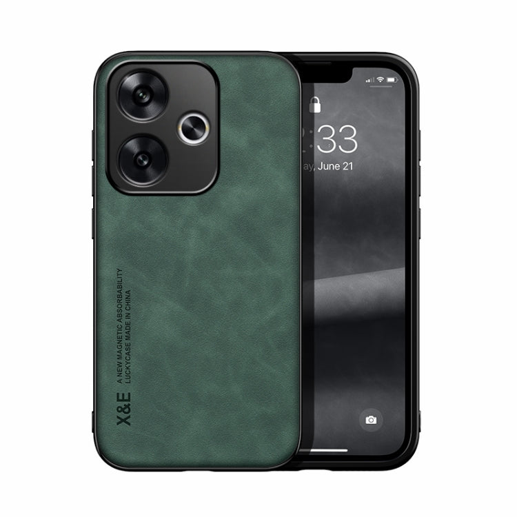 Skin Feel Magnetic Leather Back Phone Case, For Xiaomi Redmi Turbo 3, For Xiaomi Redmi Note 13 Pro 4G, For Xiaomi Redmi Note 13 4G, For Xiaomi Redmi 13C, For Xiaomi Redmi K70E, For Xiaomi 14 Ultra