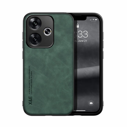 Skin Feel Magnetic Leather Back Phone Case, For Xiaomi Redmi Turbo 3, For Xiaomi Redmi Note 13 Pro 4G, For Xiaomi Redmi Note 13 4G, For Xiaomi Redmi 13C, For Xiaomi Redmi K70E, For Xiaomi 14 Ultra