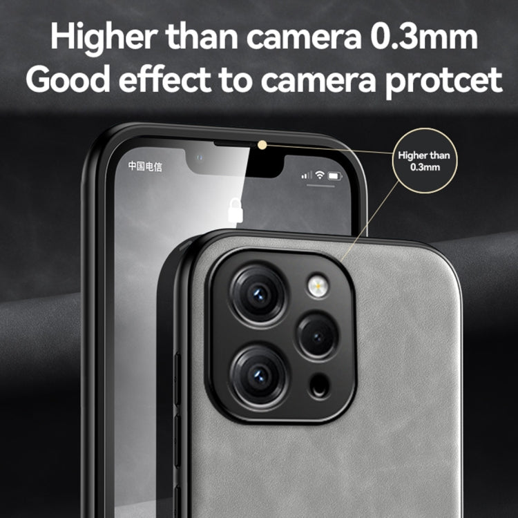 Skin Feel Magnetic Leather Back Phone Case