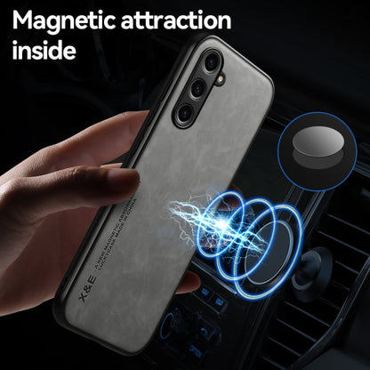 Skin Feel Magnetic Leather Back Phone Case