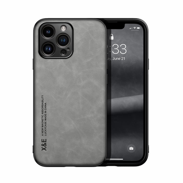 Skin Feel Magnetic Leather Back Phone Case, For iPhone 18 Pro / 17 Pro, For iPhone 18 Pro Max / 17 Pro Max, For iPhone 17e / 16e, For iPhone 17, For iPhone Air, For iPhone 16 Pro Max