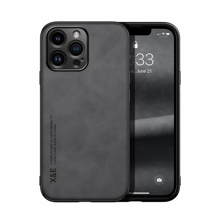 Skin Feel Magnetic Leather Back Phone Case, For iPhone 18 Pro / 17 Pro, For iPhone 18 Pro Max / 17 Pro Max, For iPhone 17e / 16e, For iPhone 17, For iPhone Air, For iPhone 16 Pro Max