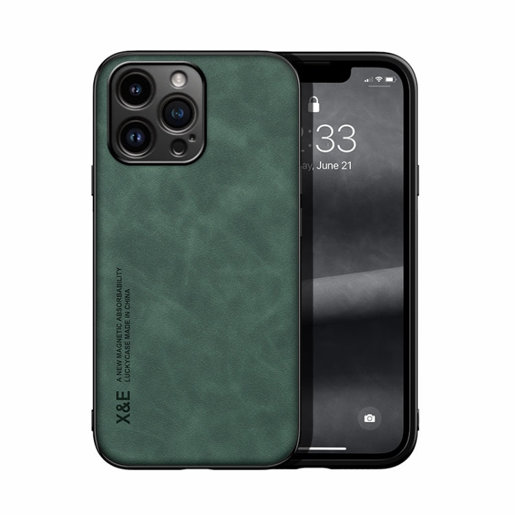 Skin Feel Magnetic Leather Back Phone Case, For iPhone 18 Pro / 17 Pro, For iPhone 18 Pro Max / 17 Pro Max, For iPhone 17e / 16e, For iPhone 17, For iPhone Air, For iPhone 16 Pro Max