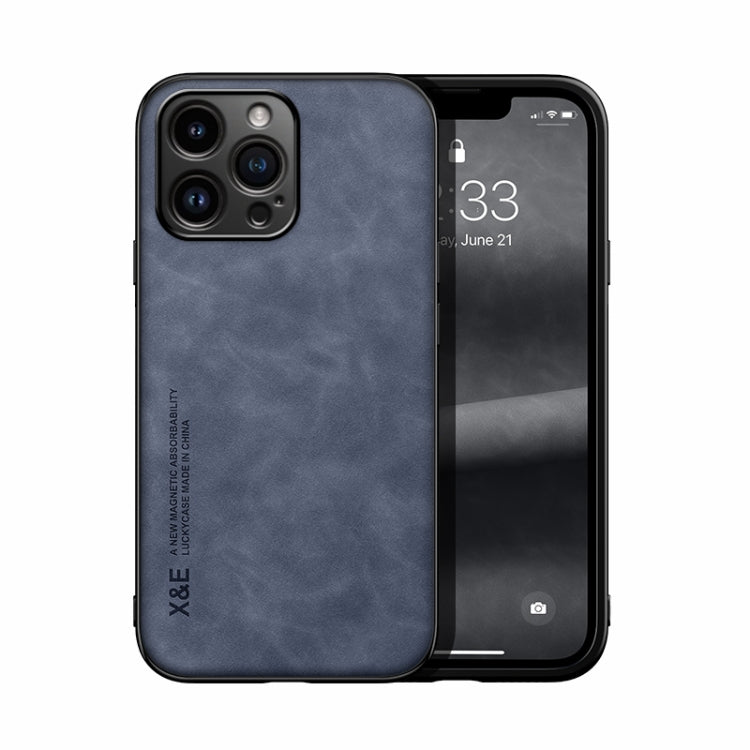 Skin Feel Magnetic Leather Back Phone Case, For iPhone 18 Pro / 17 Pro, For iPhone 18 Pro Max / 17 Pro Max, For iPhone 17e / 16e, For iPhone 17, For iPhone Air, For iPhone 16 Pro Max