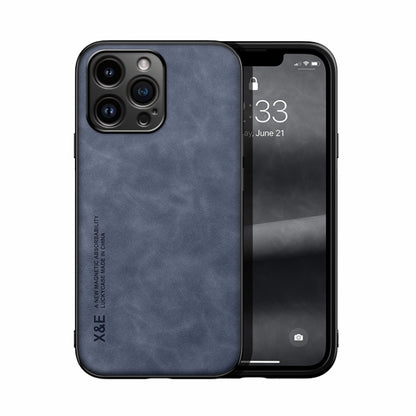 Skin Feel Magnetic Leather Back Phone Case, For iPhone 18 Pro / 17 Pro, For iPhone 18 Pro Max / 17 Pro Max, For iPhone 17e / 16e, For iPhone 17, For iPhone Air, For iPhone 16 Pro Max