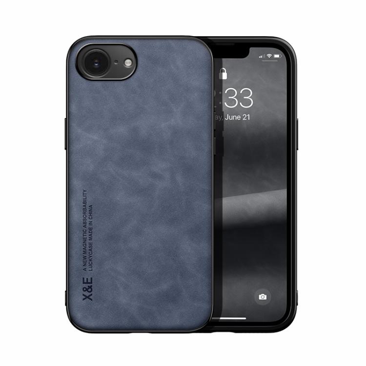 Skin Feel Magnetic Leather Back Phone Case, For iPhone 18 Pro / 17 Pro, For iPhone 18 Pro Max / 17 Pro Max, For iPhone 17e / 16e, For iPhone 17, For iPhone Air, For iPhone 16 Pro Max