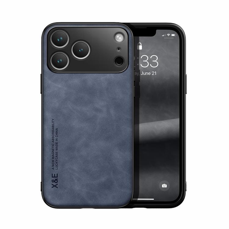 Skin Feel Magnetic Leather Back Phone Case, For iPhone 18 Pro / 17 Pro, For iPhone 18 Pro Max / 17 Pro Max, For iPhone 17e / 16e, For iPhone 17, For iPhone Air, For iPhone 16 Pro Max