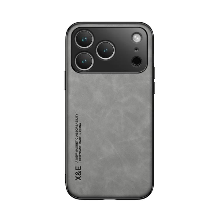 Skin Feel Magnetic Leather Back Phone Case, For iPhone 18 Pro / 17 Pro, For iPhone 18 Pro Max / 17 Pro Max, For iPhone 17e / 16e, For iPhone 17, For iPhone Air, For iPhone 16 Pro Max