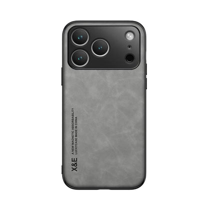Skin Feel Magnetic Leather Back Phone Case, For iPhone 18 Pro / 17 Pro, For iPhone 18 Pro Max / 17 Pro Max, For iPhone 17e / 16e, For iPhone 17, For iPhone Air, For iPhone 16 Pro Max