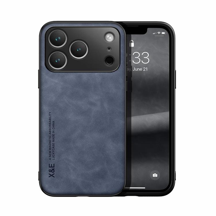 Skin Feel Magnetic Leather Back Phone Case, For iPhone 18 Pro / 17 Pro, For iPhone 18 Pro Max / 17 Pro Max, For iPhone 17e / 16e, For iPhone 17, For iPhone Air, For iPhone 16 Pro Max