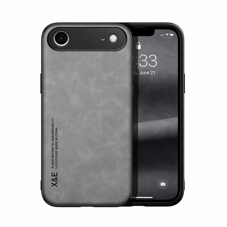 Skin Feel Magnetic Leather Back Phone Case, For iPhone 18 Pro / 17 Pro, For iPhone 18 Pro Max / 17 Pro Max, For iPhone 17e / 16e, For iPhone 17, For iPhone Air, For iPhone 16 Pro Max