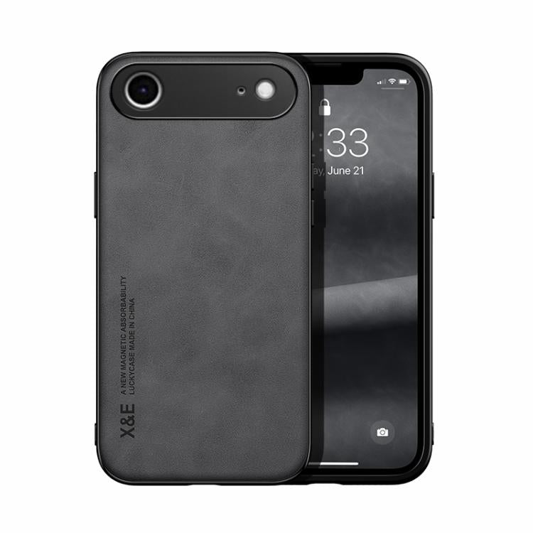 Skin Feel Magnetic Leather Back Phone Case, For iPhone 18 Pro / 17 Pro, For iPhone 18 Pro Max / 17 Pro Max, For iPhone 17e / 16e, For iPhone 17, For iPhone Air, For iPhone 16 Pro Max