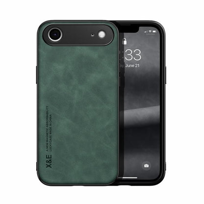 Skin Feel Magnetic Leather Back Phone Case, For iPhone 18 Pro / 17 Pro, For iPhone 18 Pro Max / 17 Pro Max, For iPhone 17e / 16e, For iPhone 17, For iPhone Air, For iPhone 16 Pro Max