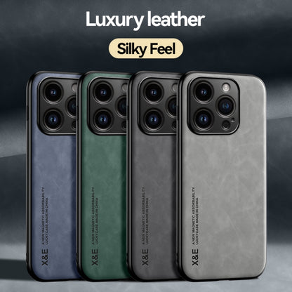 Skin Feel Magnetic Leather Back Phone Case, For iPhone 18 Pro / 17 Pro, For iPhone 18 Pro Max / 17 Pro Max, For iPhone 17e / 16e, For iPhone 17, For iPhone Air, For iPhone 16 Pro Max