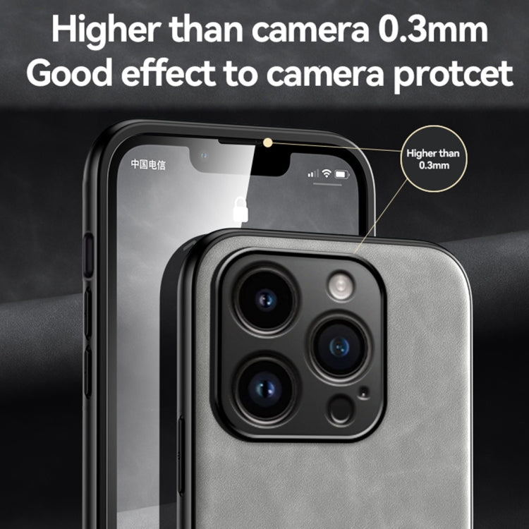 Skin Feel Magnetic Leather Back Phone Case