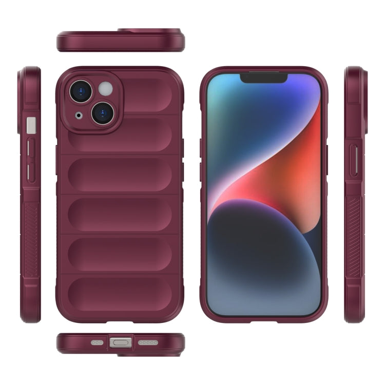 Magic Shield TPU + Flannel Phone Case, For iPhone 15
